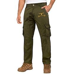 Voor heren Cargohosen Cargo-broek Werkbroeken Meerdere zakken Koe Arrow Voor buiten Volledige lengte Buiten Buitensporten Casual Sport Modieus Leger Groen Khaki Micro-elastisch Lightinthebox