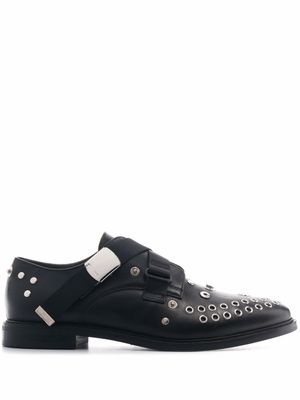 MCQ richelieus Skelter cloutées - Noir
