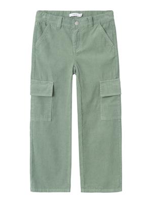 Name it winter broek meisjes - groen - NkfBella - wide leg