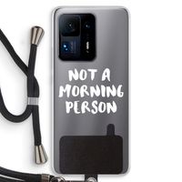 Morning person: Xiaomi Mi Mix 4 Transparant Hoesje met koord