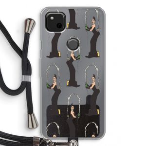 Pop Some Kim: Pixel 4a Transparant Hoesje met koord
