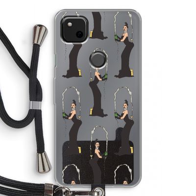 Pop Some Kim: Pixel 4a Transparant Hoesje met koord