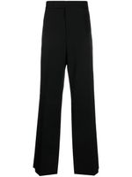 Jil Sander pantalon en laine à coupe droite - Noir