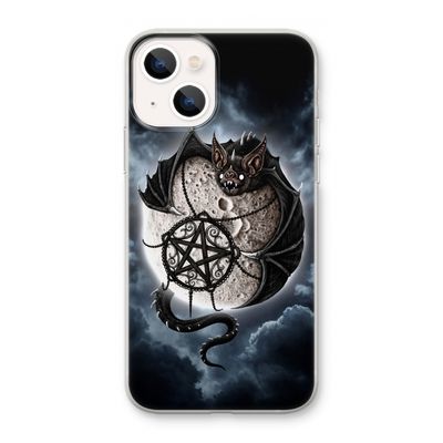 Volle maan: iPhone 13 mini Transparant Hoesje