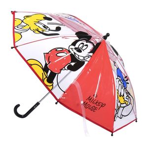 Disney Mickey Mouse paraplu - rood - D66 cm - voor kinderen   -