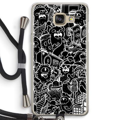 Vexx Black City : Samsung Galaxy A5 (2016) Transparant Hoesje met koord