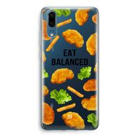 Eat Balanced: Huawei P20 Transparant Hoesje