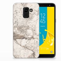 Samsung Galaxy J6 2018 TPU Siliconen Hoesje Marmer Beige