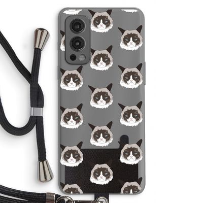 It's a Purrr Case: OnePlus Nord 2 5G Transparant Hoesje met koord