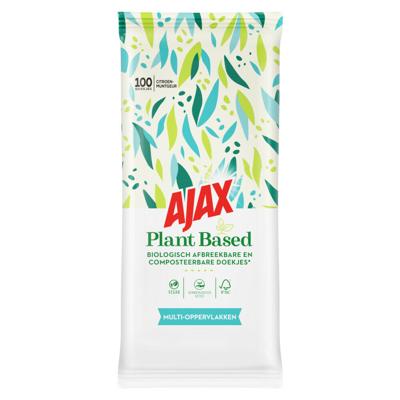 Ajax Plant Based Reinigingsdoekjes 100st