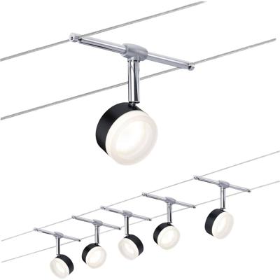 Paulmann Wire Systems 94457 Kabelsysteem compleet LED vast ingebouwd LED Zwart, Chroom