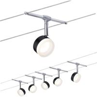 Paulmann Wire Systems 94457 Kabelsysteem compleet LED vast ingebouwd LED Zwart, Chroom