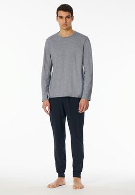 Schiesser Schiesser Pyjama long midnight blue 182514 52/L