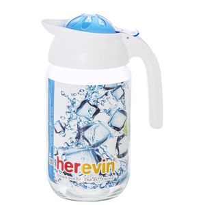 Glazen schenkkan/karaf met deksel van 1,5 liter