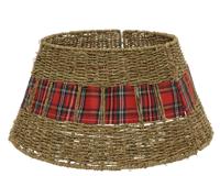 Boomring zeegras d70h28 cm naturel kerst - Everlands