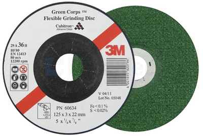 3m 60634 flexibele afbraamschijf 125 x 3 x 22.2 mm p36 20 stuks 3m 60634 flexibele afbraamschijf 125 x 3 x 22.2 mm p36 20 stuks
