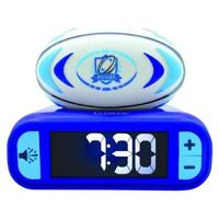 Digitale wekker met lichtgevend 3D-rugbybal-nachtlampje en geluidseffecten