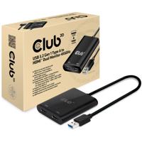 Club 3D Club 3D USB 3.2 Gen1 Type A naar HDMI Dual Monitor 4K 60Hz