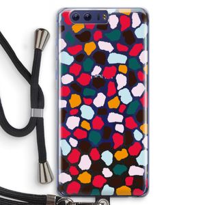 Colored Giraffe: Honor 9 Transparant Hoesje met koord