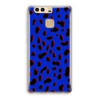 Blue Leopard: Huawei P9 Transparant Hoesje