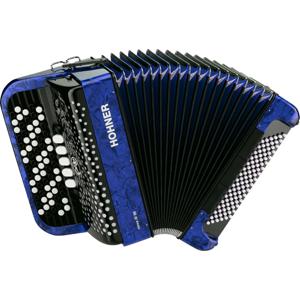 Hohner Nova III 96 Blauw, C-Griff knopaccordeon