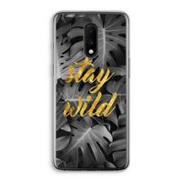 Stay wild: OnePlus 7 Transparant Hoesje