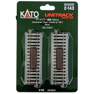 H0 Kato Unitrack 2-143 Ontkoppelrails 123 mm 2 stuk(s)