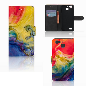 Hoesje Huawei P8 Lite Smart (GR3) Watercolor Dark