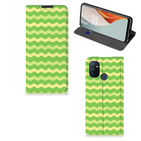 OnePlus Nord N100 Hoesje met Magneet Waves Green