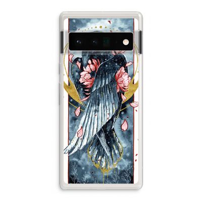 Golden Raven: Google Pixel 6 Pro Transparant Hoesje