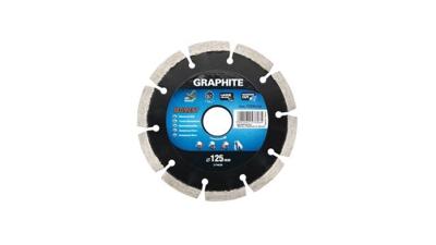 Graphite diamantschijf 125x22x8,0x2,2mm segment gelaserd mpa en13236