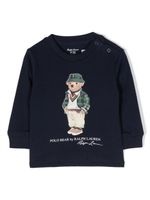 Ralph Lauren Kids sweat à imprimé à imprimé Polo Bear - Bleu - thumbnail