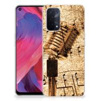 OPPO A93 5G | Siliconen hoesje | met foto Bladmuziek