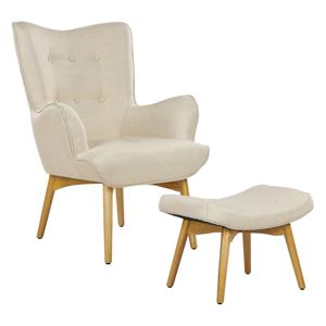 Beliani VEJLE - Fauteuil-Beige-Polyester