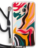 Colored Zebra: HTC U Play Transparant Hoesje met koord