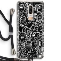 Vexx Black City : OnePlus 6 Transparant Hoesje met koord