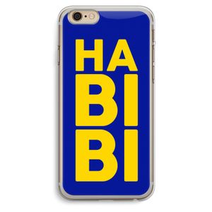 Habibi Blue: iPhone 6 Plus / 6S Plus Transparant Hoesje