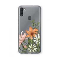 Floral bouquet: Samsung Galaxy A11 Transparant Hoesje