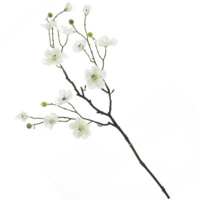 Kunstbloemen appelbloesem Kyoto - 56 cm - wit - Kunst zijdebloemen
