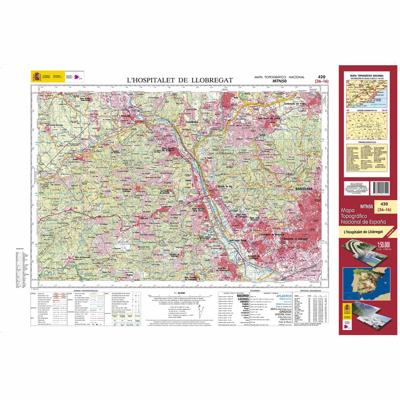 Topografische kaart 420 MT50 L´Hospitalet de Llobregat | CNIG - Instituto Geográfico Nacional1