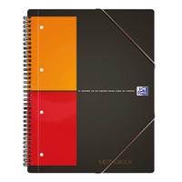 Oxford Collegeblok 100100362 Grijs, Oranje, Rood DIN A4+ Geruit met rand binnen/buiten Aantal paginas: 80