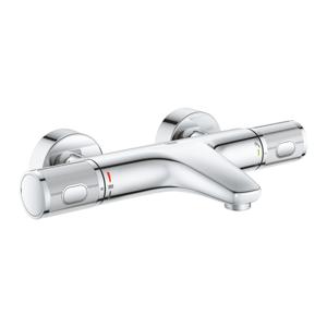 GROHE Precision Feel thermostatische opbouw badmengkraan met vaste uitloop Chroom 34788000