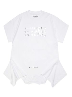 MM6 Maison Margiela Kids robe mi-longue à design structuré - Blanc