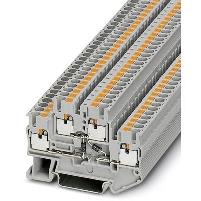 Phoenix Contact PTTB 2,5-2DIO/O-UL/O-UR 3211443 Doorgangsserieklem Aantal polen: 4 0.14 mm² 2.5 mm² Grijs 50 stuk(s)