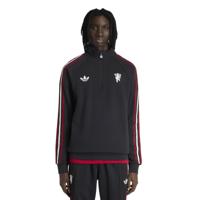 adidas Manchester United Originals Trainingstrui 1/4-Zip Zwart Wit Rood