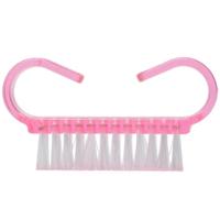 10 STKS schoonmaken borstel gereedschap Nail Art Care manicure pedicure verwijderen stof kleine hoek schone borstels (roze)