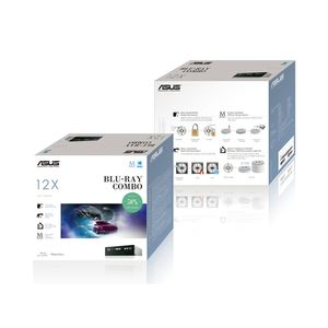 ASUS BC-12D2HT optisch schijfstation Intern Blu-Ray DVD Combo Zwart