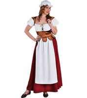 Middeleeuwse boerderij jurk 42 (XL)  -
