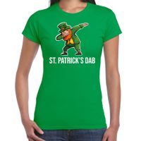 St. Patricks dab feest shirt / outfit groen voor dames - St. Patricksday - swag / dabbin 2XL  - - thumbnail