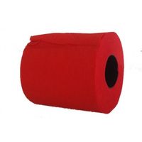 3x WC-papier toiletrol rood 140 vellen   -